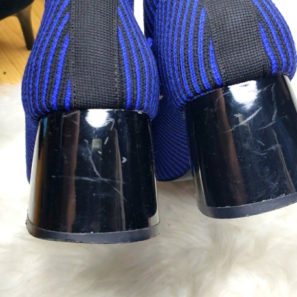 Zara Contrasting Sock-Style Ankle Boots in Electric Blue 38 - Picture 12 of 14